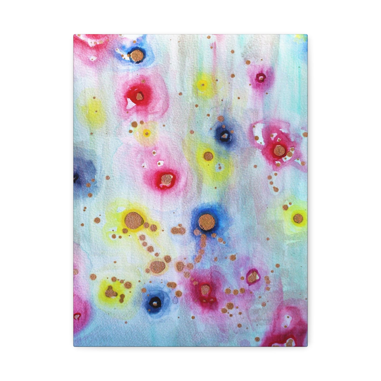 Raining Blooms Stretched Canvas