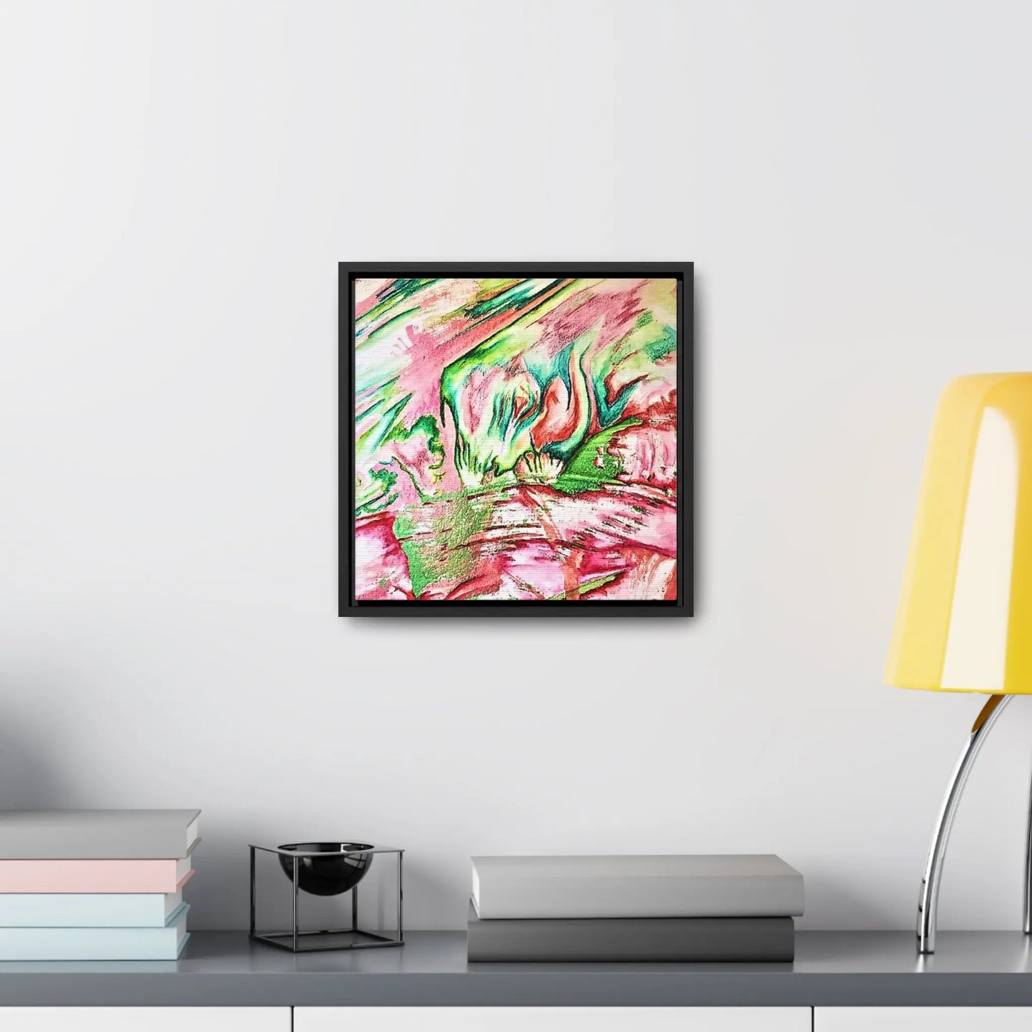 Pink Forest Gallery Canvas Wraps, Square Frame