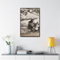 Concrete Worker Gallery Canvas Wraps Vertical Frame 24″ x 36″ Premium Gallery Wraps (1.25″) Walnut