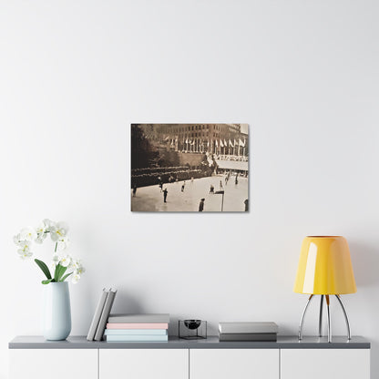 Rockefeller Plaza Easter 1945 Stretched Canvas 1.5" 24″ x 18″
