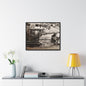 Concrete Worker Gallery Canvas Wraps Horizontal Frame 30″ x 24″ Black Premium Gallery Wraps (1.25″)