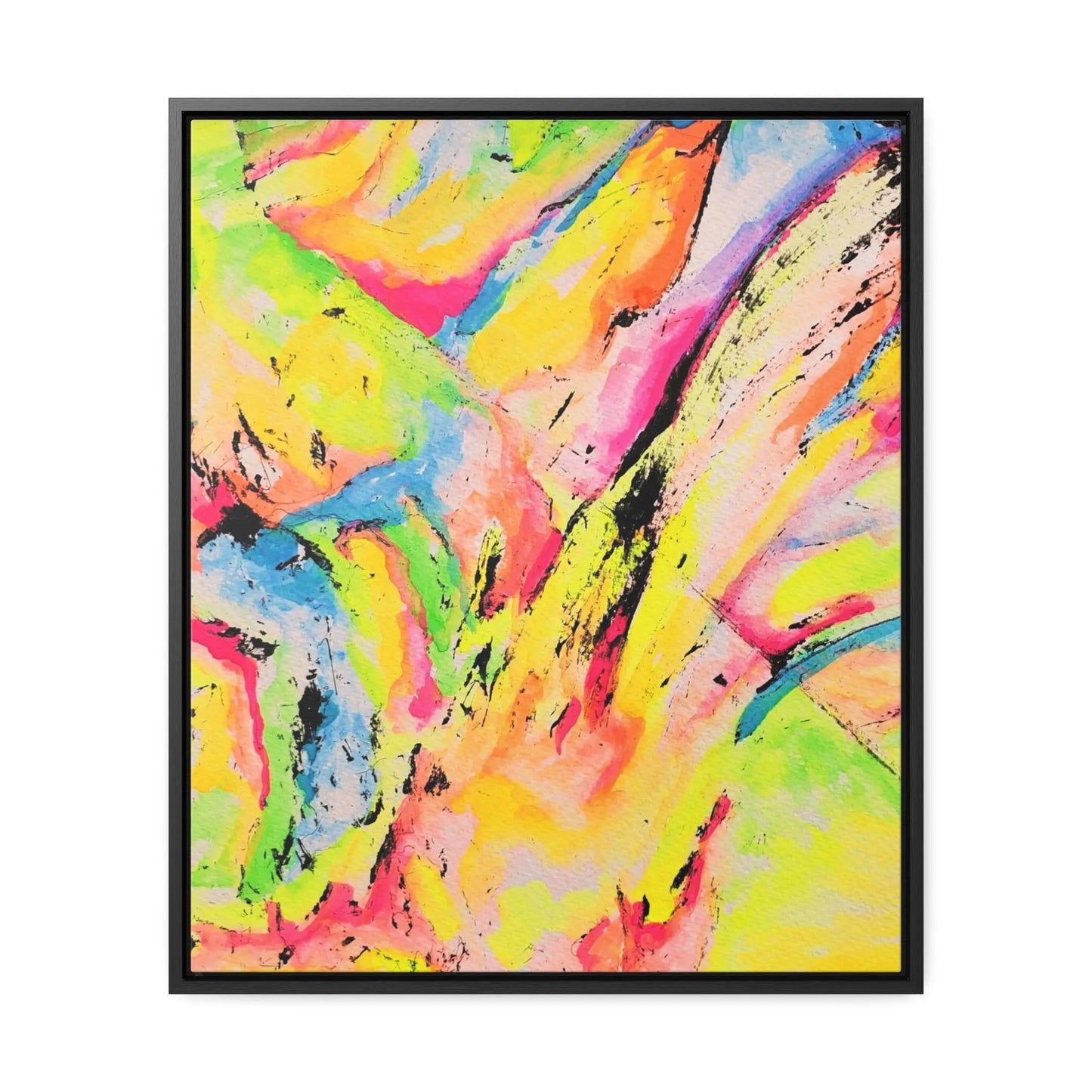 Neon Fire Gallery Canvas Wraps, Vertical Frame 20″ x 24″ Premium Gallery Wraps (1.25″)