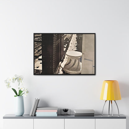 Michigan Ave Chicago Gallery Canvas Wraps Horizontal Frame 36″ x 24″ Black Premium Gallery Wraps (1.25″)
