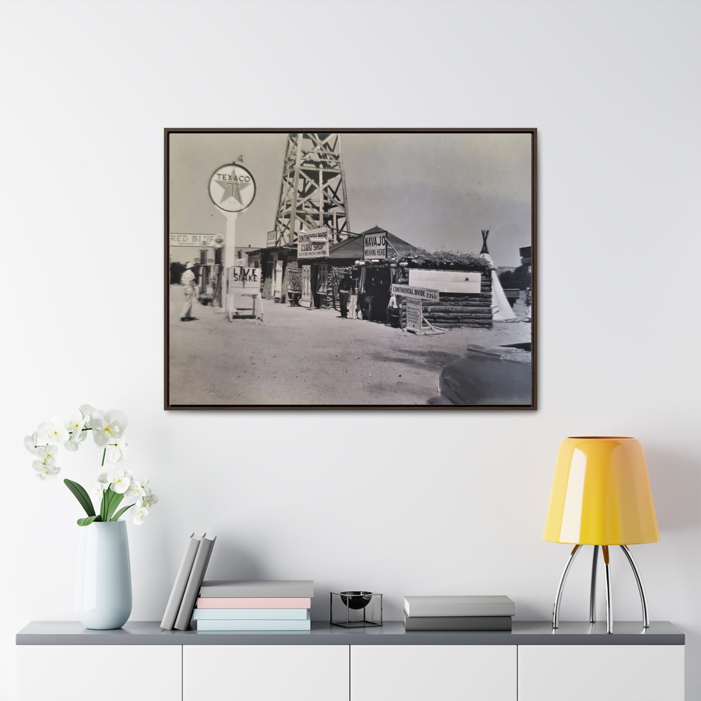 Texaco Station Continental Divide Gallery Canvas Wraps, Horizontal Frame