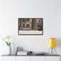 430 W 119th St New York Gallery Canvas Wraps Horizontal Frame 30″ x 20″ white black Premium Gallery Wraps (1.25″)
