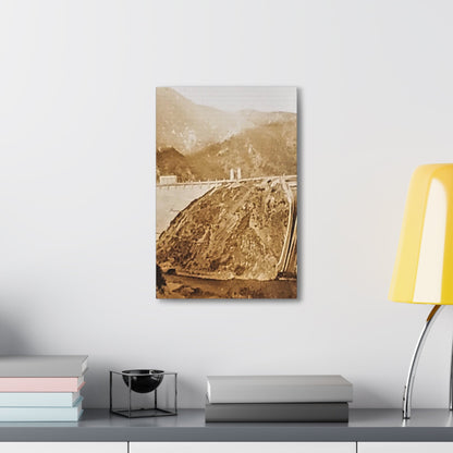 Back View Morris Dam Spillway Canvas Gallery Wraps 12" x 18" 1.25"