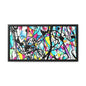 Kaleidoscope Gallery Canvas Wraps, Horizontal Frame 20″ x 10″ Black Premium Gallery Wraps (1.25″)