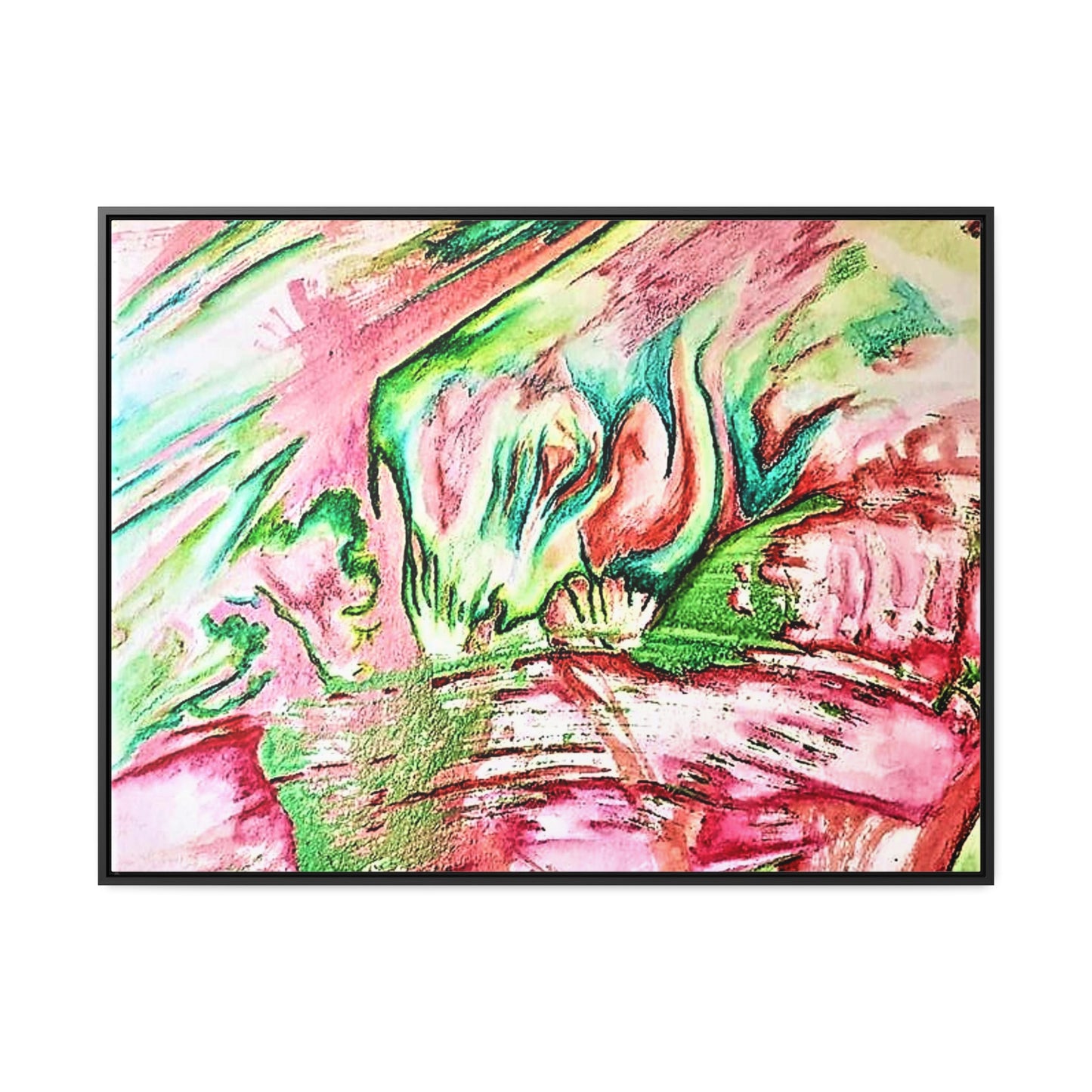 Pink Forest Gallery Canvas Wraps, Horizontal Frame