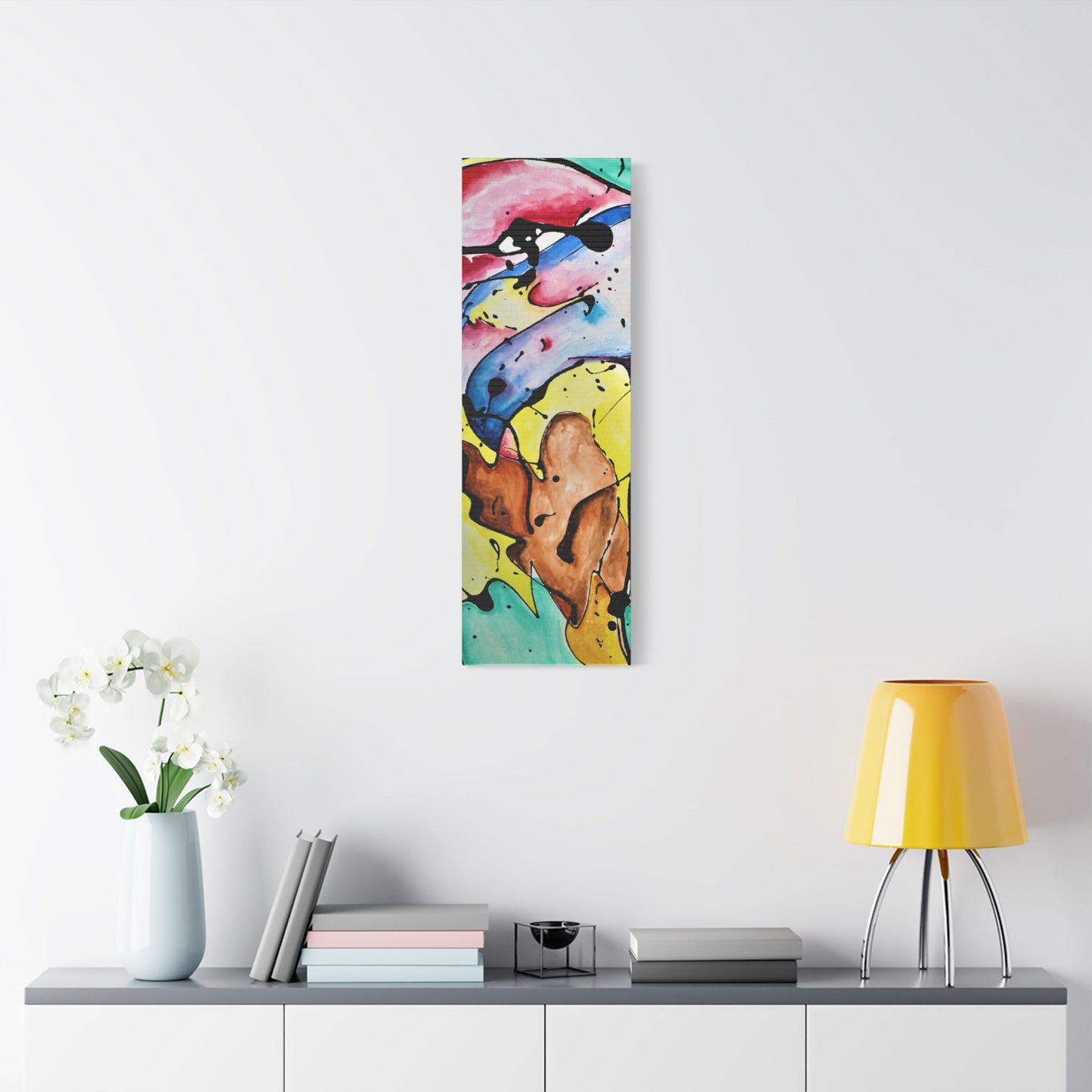 3rd Eye Sundae Satin Canvas Stretched - Kia Day Design