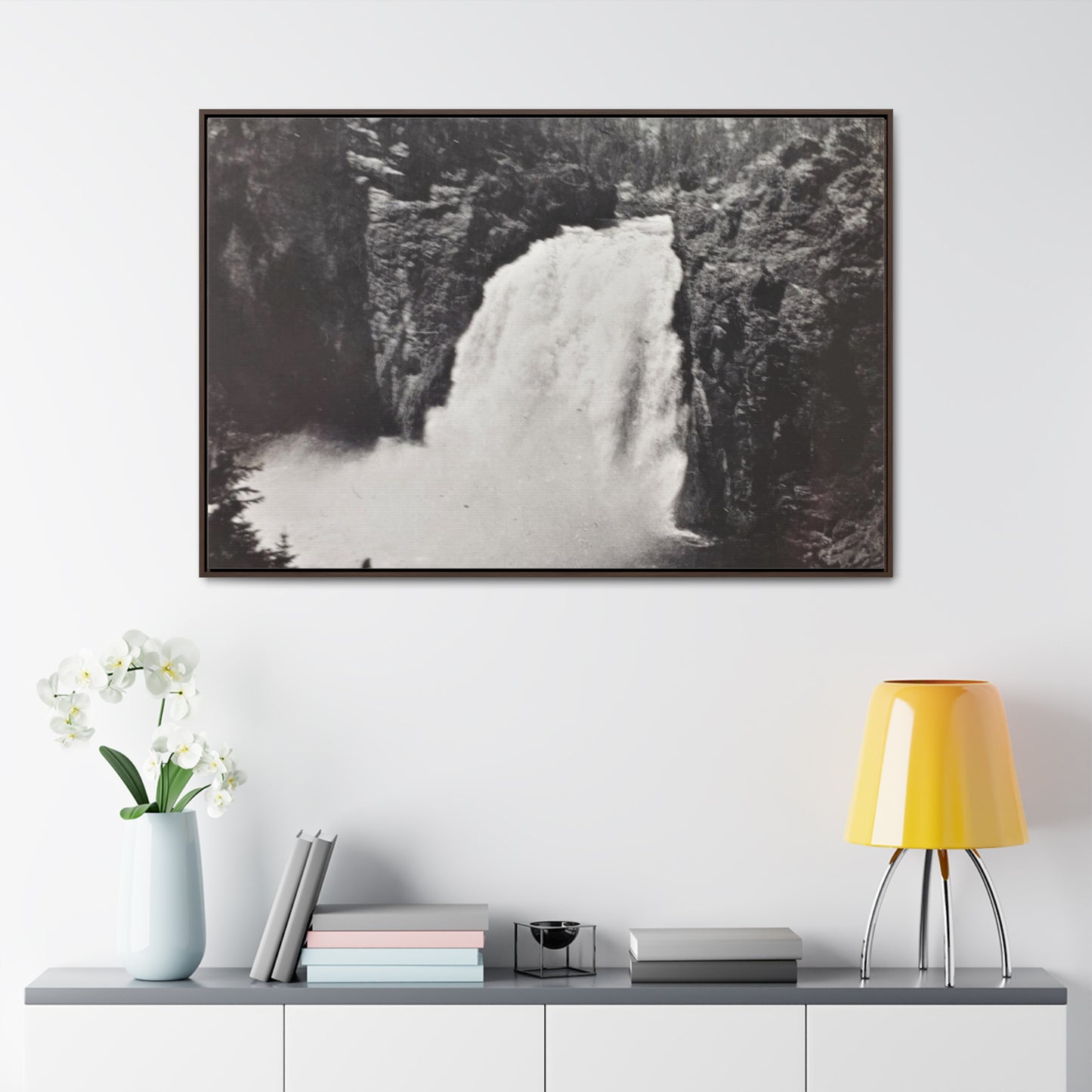 Upper Falls Yellowstone Gallery Canvas Wraps, Horizontal Frame