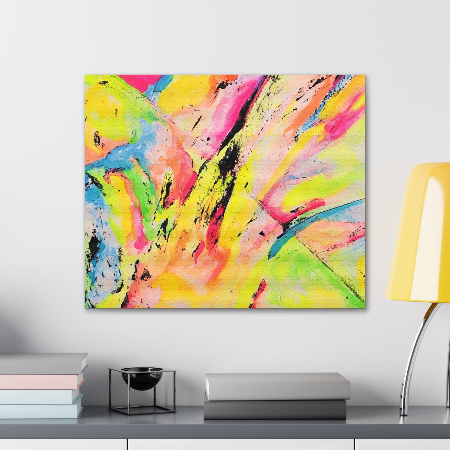 Neon Fire Canvas Gallery Wraps