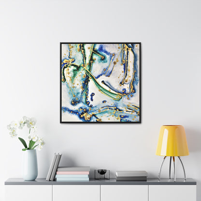 Blue Willow Gallery Canvas Wraps, Square Frame