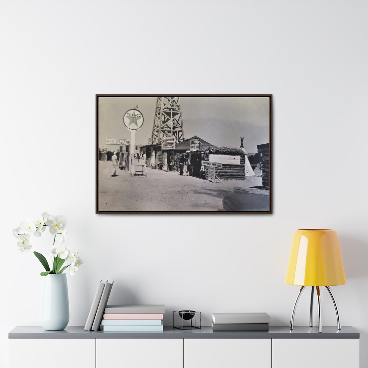 Texaco Station Continental Divide Gallery Canvas Wraps, Horizontal Frame