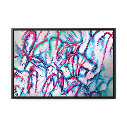 Pink Jellyfish Gallery Canvas Wraps, Horizontal Frame 24″ x 16″ Black 1.25"