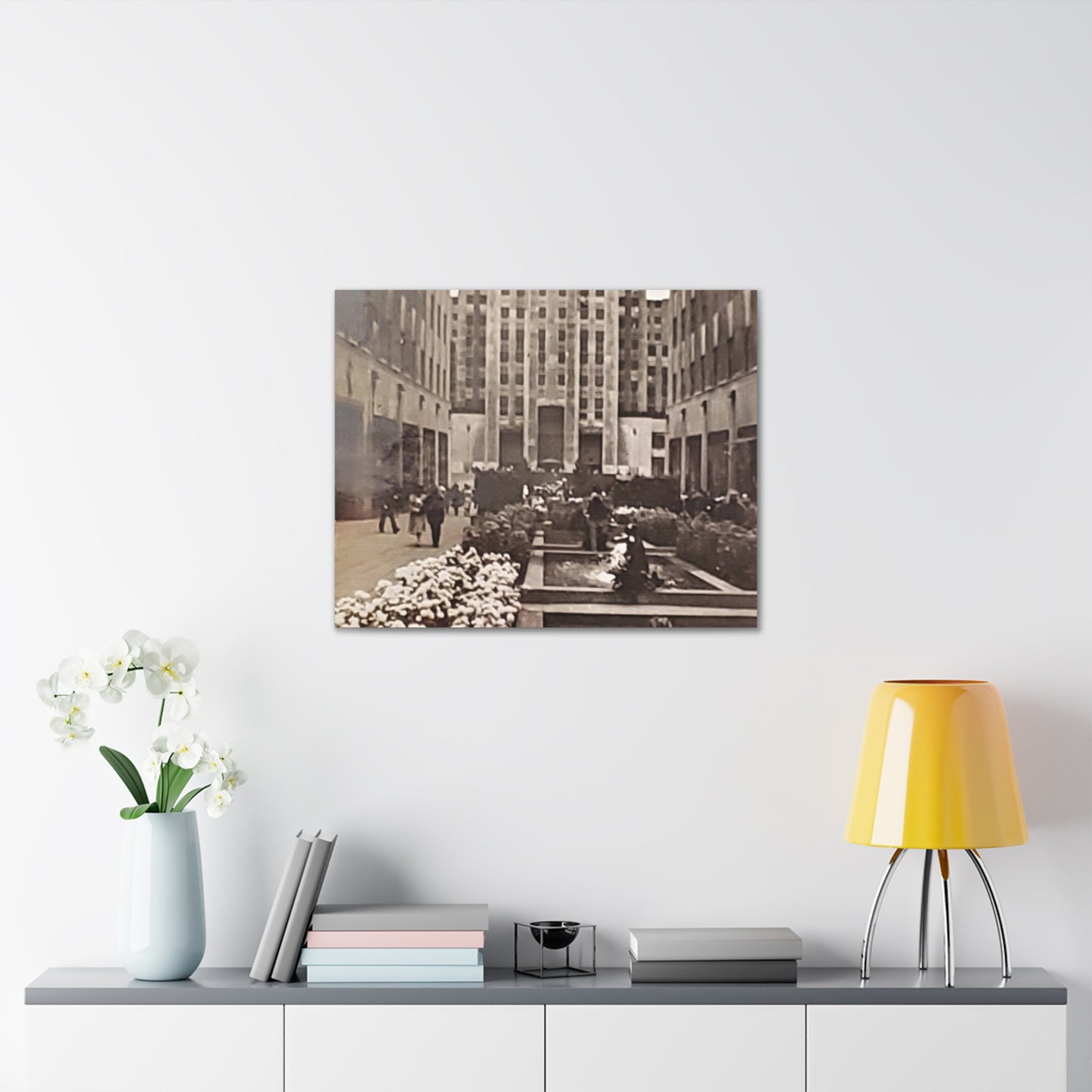 Rockefeller Plaza Canvas Gallery Wraps