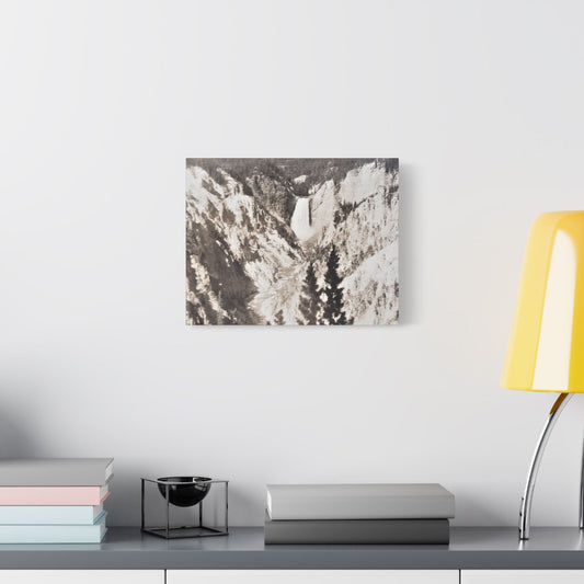 Artists Point Yellowstone Satin Canvas Stretched 14″ x 11″ (Horizontal) 1.5"