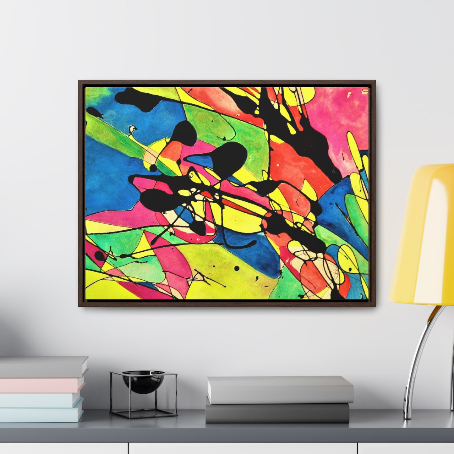 Exploding Earth Gallery Canvas Wraps, Horizontal Frame