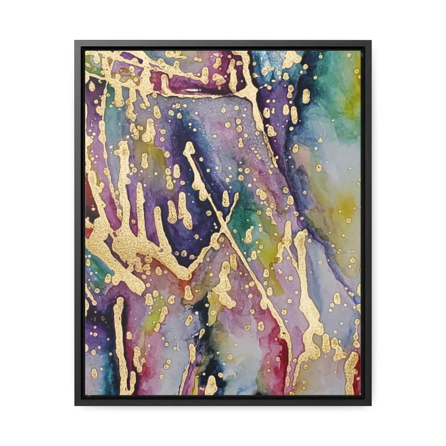 Purple Rain Gallery Canvas Wraps, Vertical Frame 16″ x 20″ Premium Gallery Wraps (1.25″)