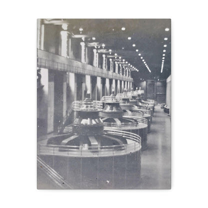 Boulder Dam Powerhouse Stretched Canvas