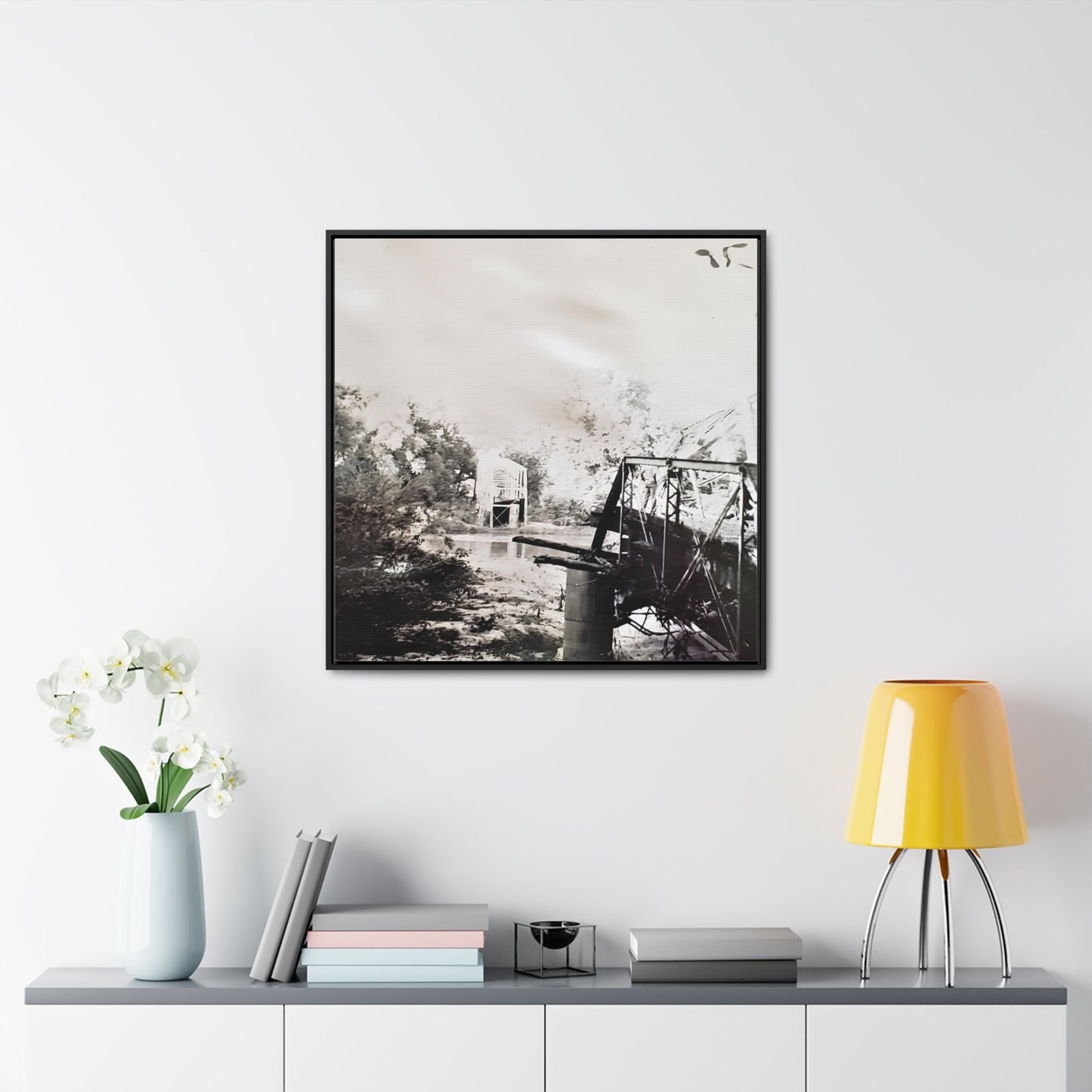 Bridge Gallery Canvas Wraps, Square Frame