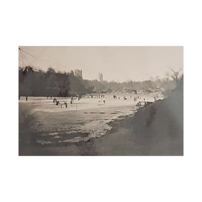 Central Park Satin Canvas Stretched 36″ x 24″ (Horizontal) 1.5"