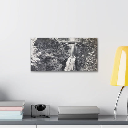 Multnomah Falls Oregon Canvas Gallery Wraps 20″ x 10″ 1.25"