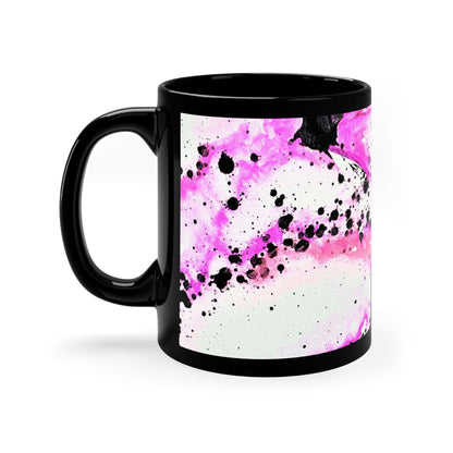 Neon Lightning Black Coffee Mug, 11oz