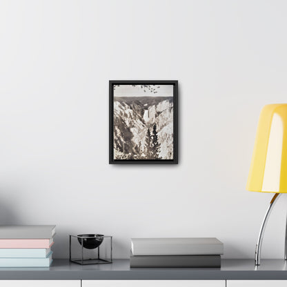 Artists Point Yellowstone Gallery Canvas Wraps Vertical Frame 8″ x 10″ 1.25" Black