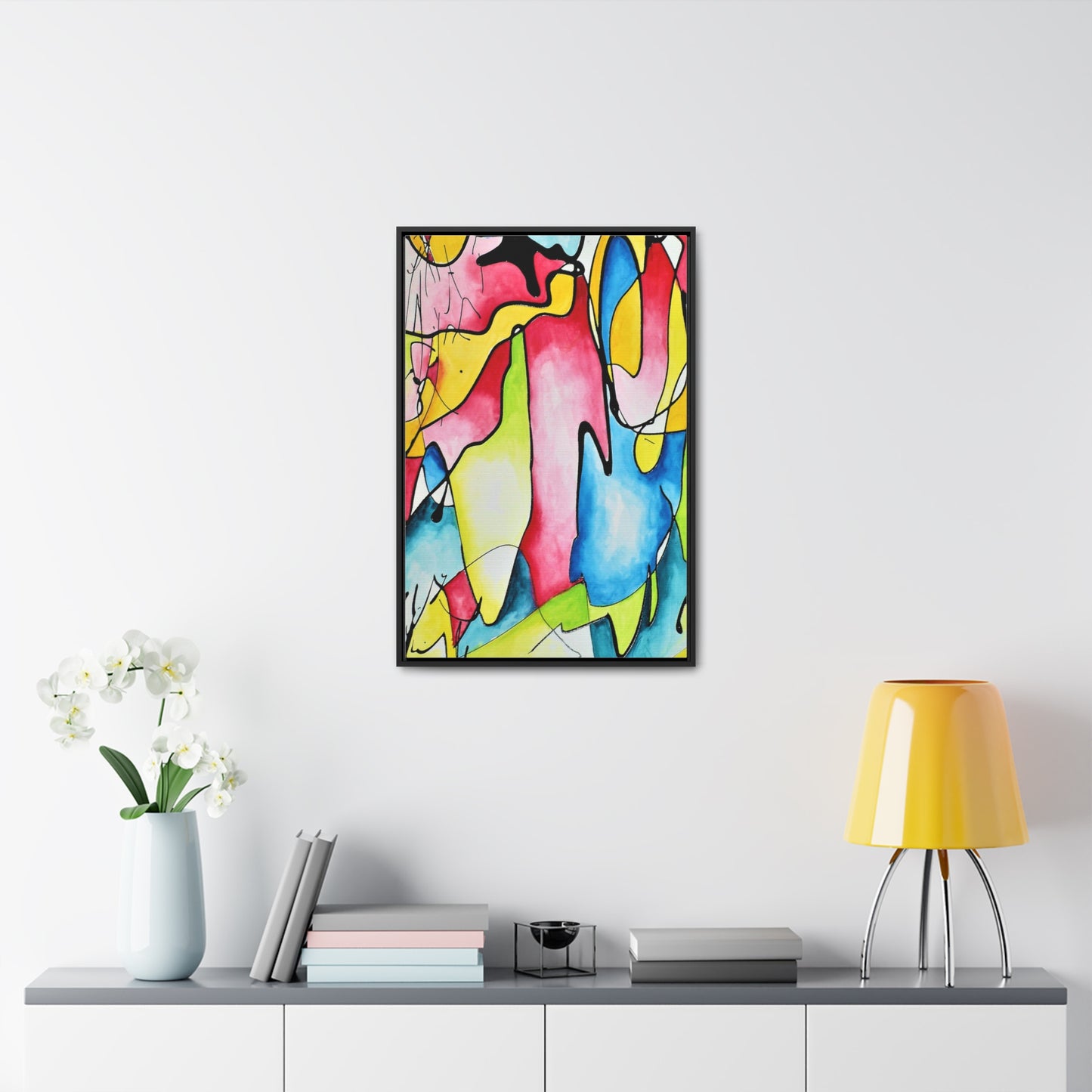 Blue Flame Gallery Canvas Wraps, Vertical Frame