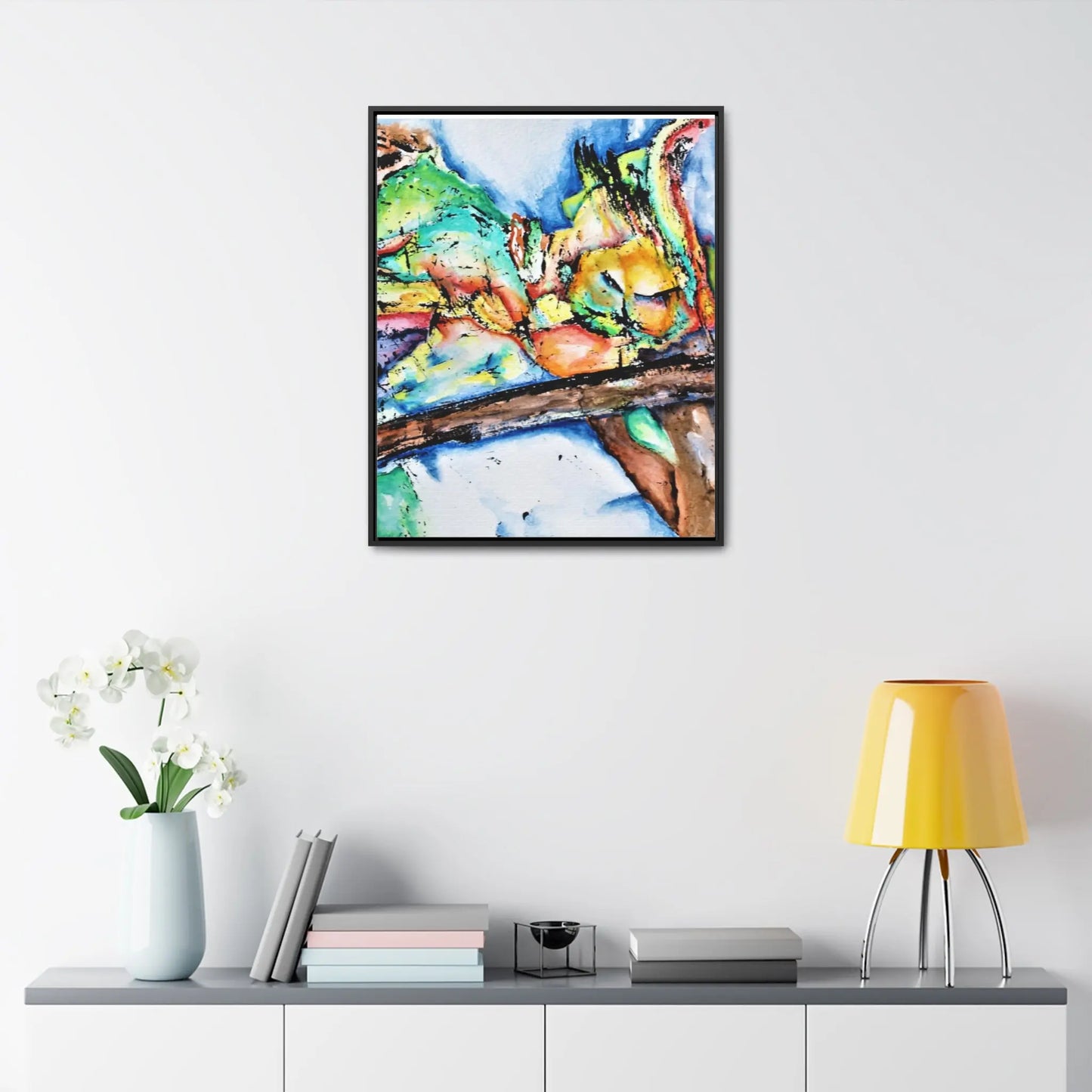 Owl In Flight Gallery Canvas Wraps, Vertical Frame