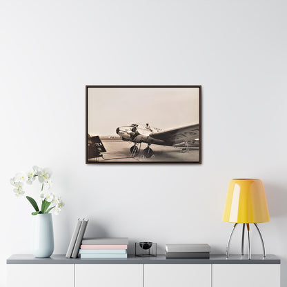 Refueling Mid-Contintent Chief Line 1939 Gallery Canvas Wraps Horizontal Frame 30″ x 20″ Walnut Premium Gallery Wraps (1.25″)