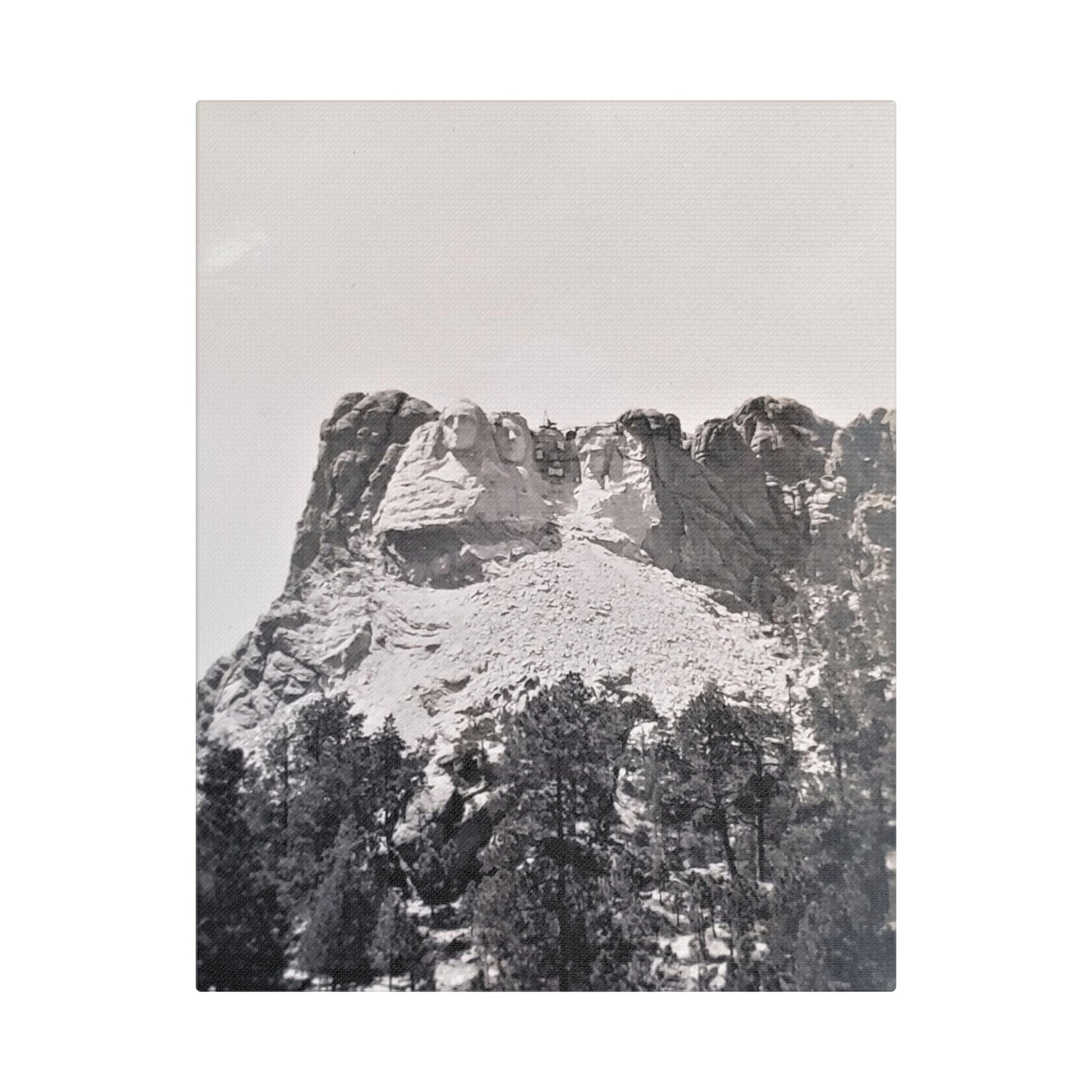 Black Hills Mount Rushmore Satin Canvas Stretched