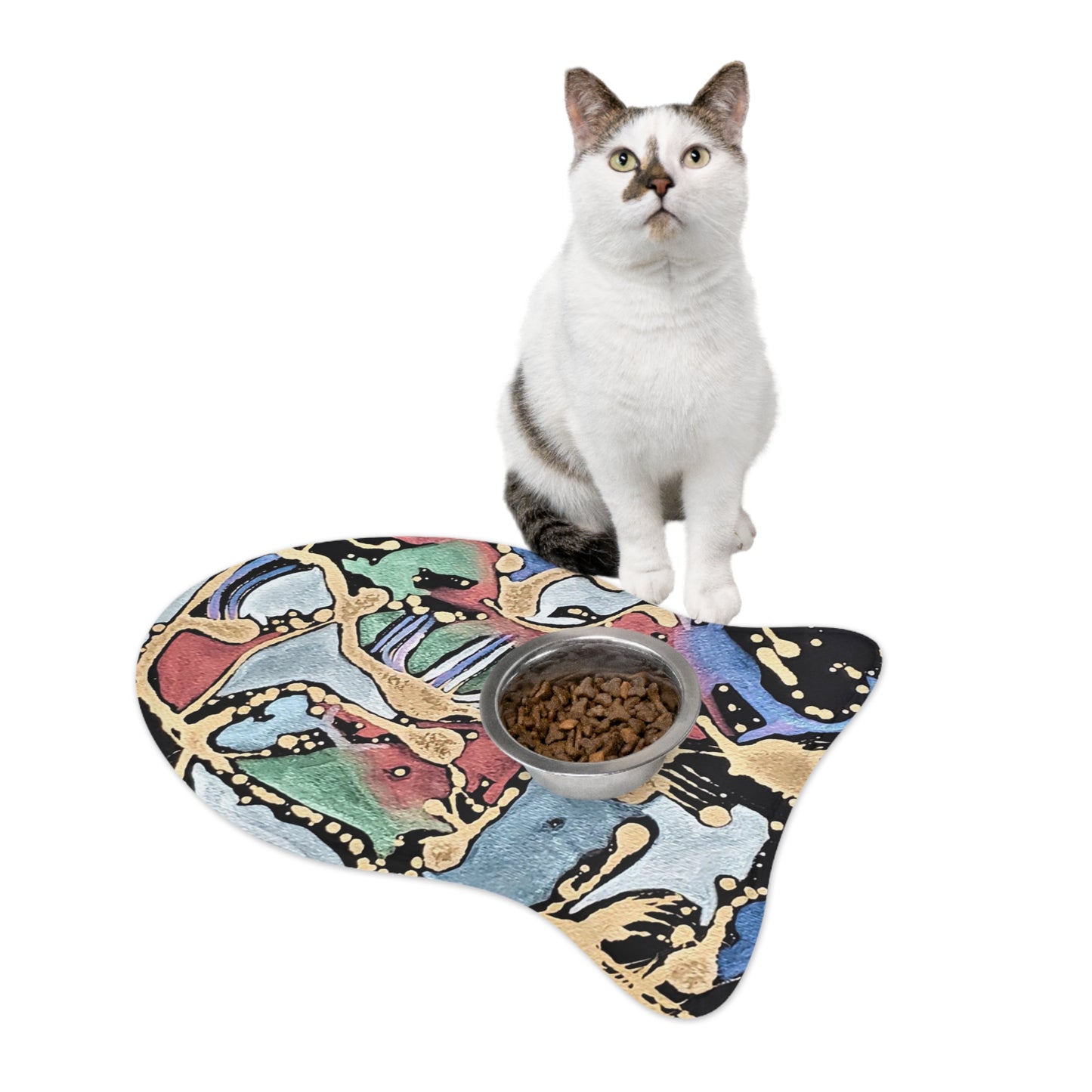 Angry Cat Pet Feeding Mats