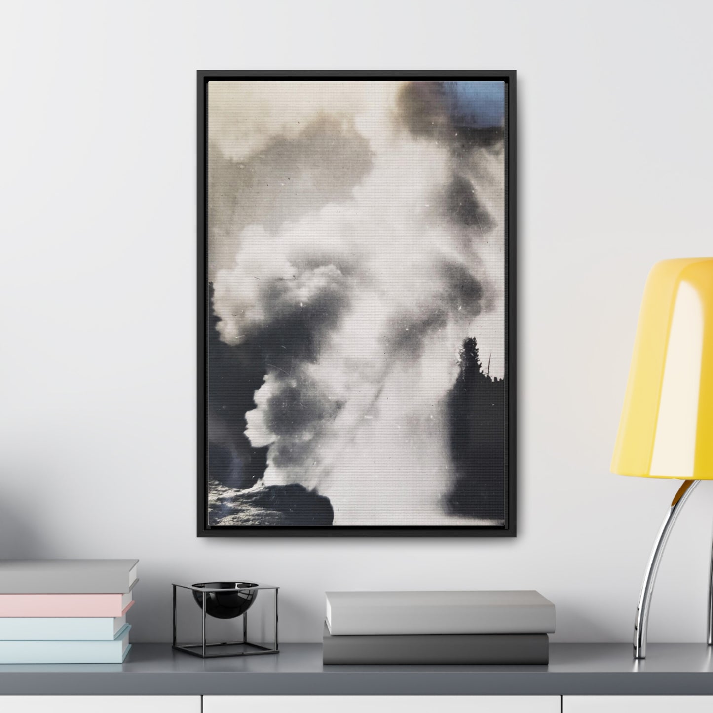 Riverside Geyser Yellowstone Gallery Canvas Wraps, Vertical Frame