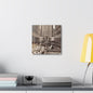 Rockefeller Plaza Canvas Gallery Wraps 12″ x 12″ 1.25"