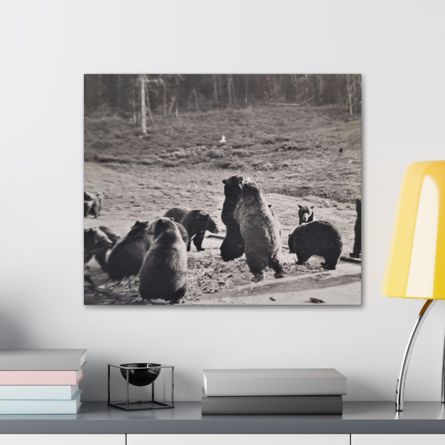 Yellowstone Grizzly Bears Canvas Gallery Wraps 24″ x 20″ 1.25"