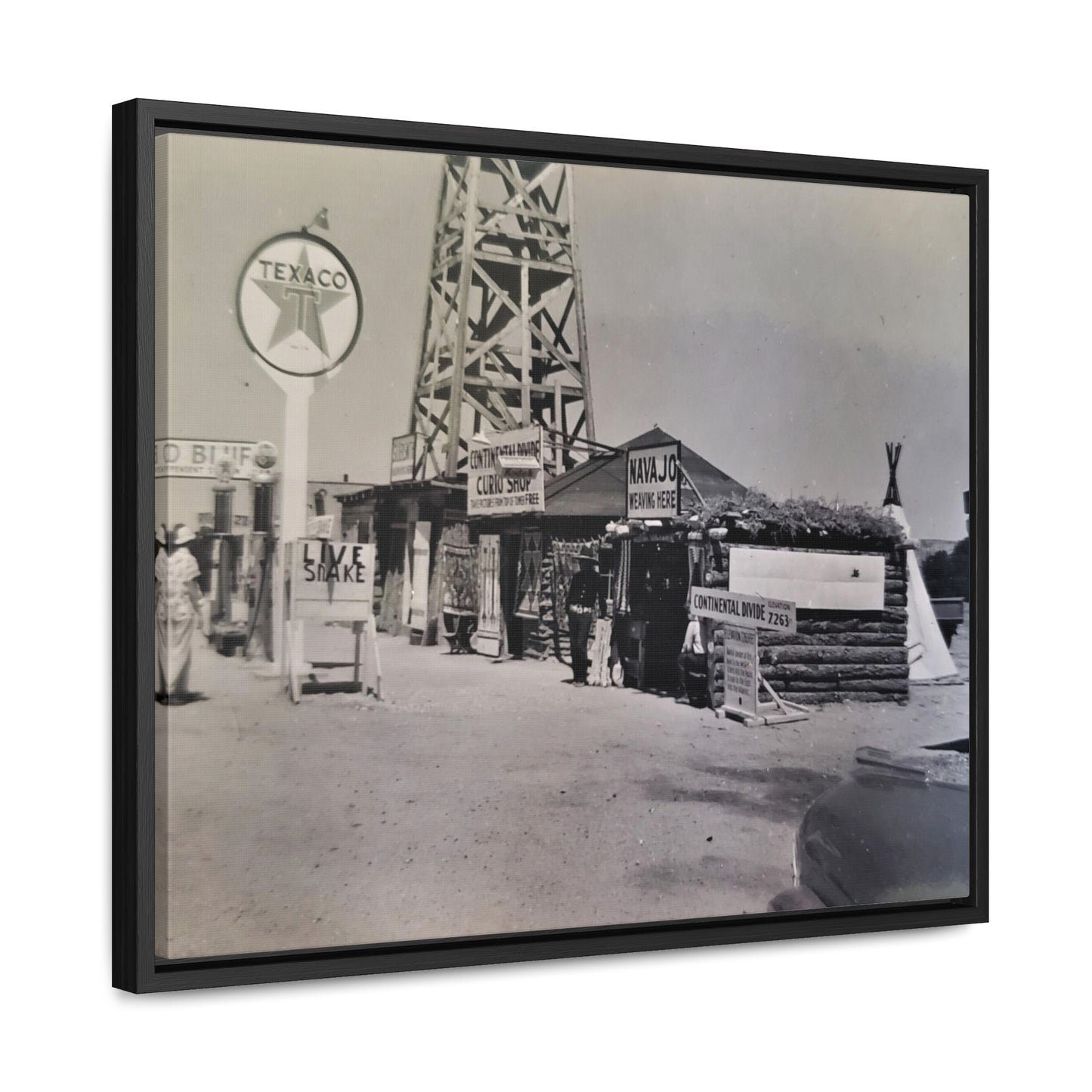 Texaco Station Continental Divide Gallery Canvas Wraps, Horizontal Frame