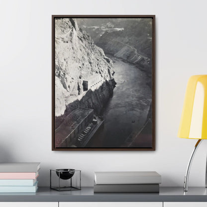 Boulder Dam Gallery Canvas Wraps Vertical Frame 18″ x 24″ 1.25" Walnut