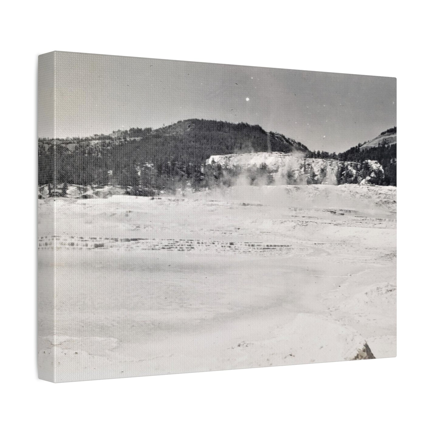 Mammoth Hot Springs Yellowstone Stretched Canvas