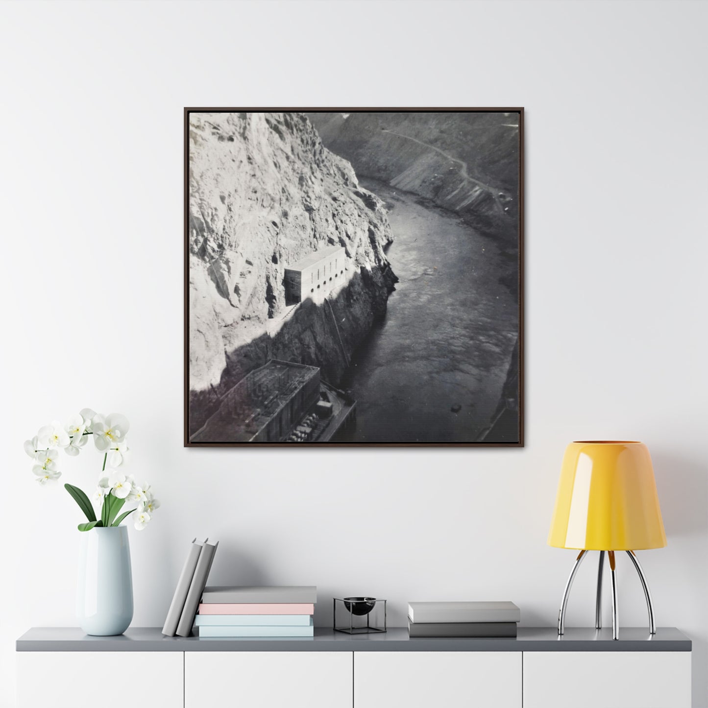 Boulder Dam Gallery Canvas Wraps, Square Frame