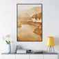 San Gabriel Dirt Fill Dam #1 Gallery Canvas Wraps, Vertical Frame Printify