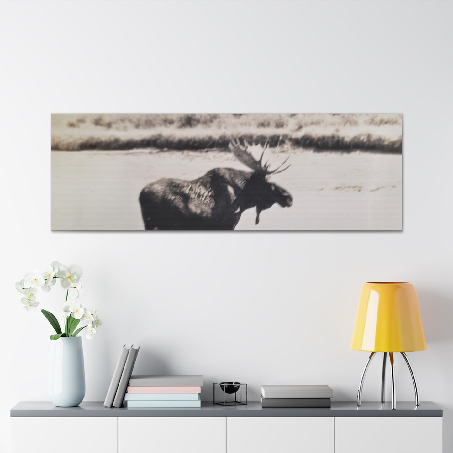 Yellowstone Bull Moose Canvas Gallery Wraps