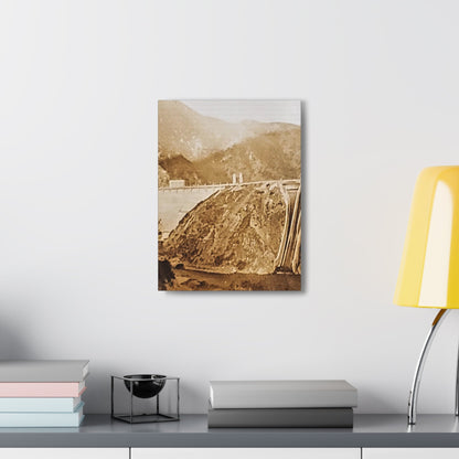 Back View Morris Dam Spillway Canvas Gallery Wraps 12″ x 16″ 1.25"