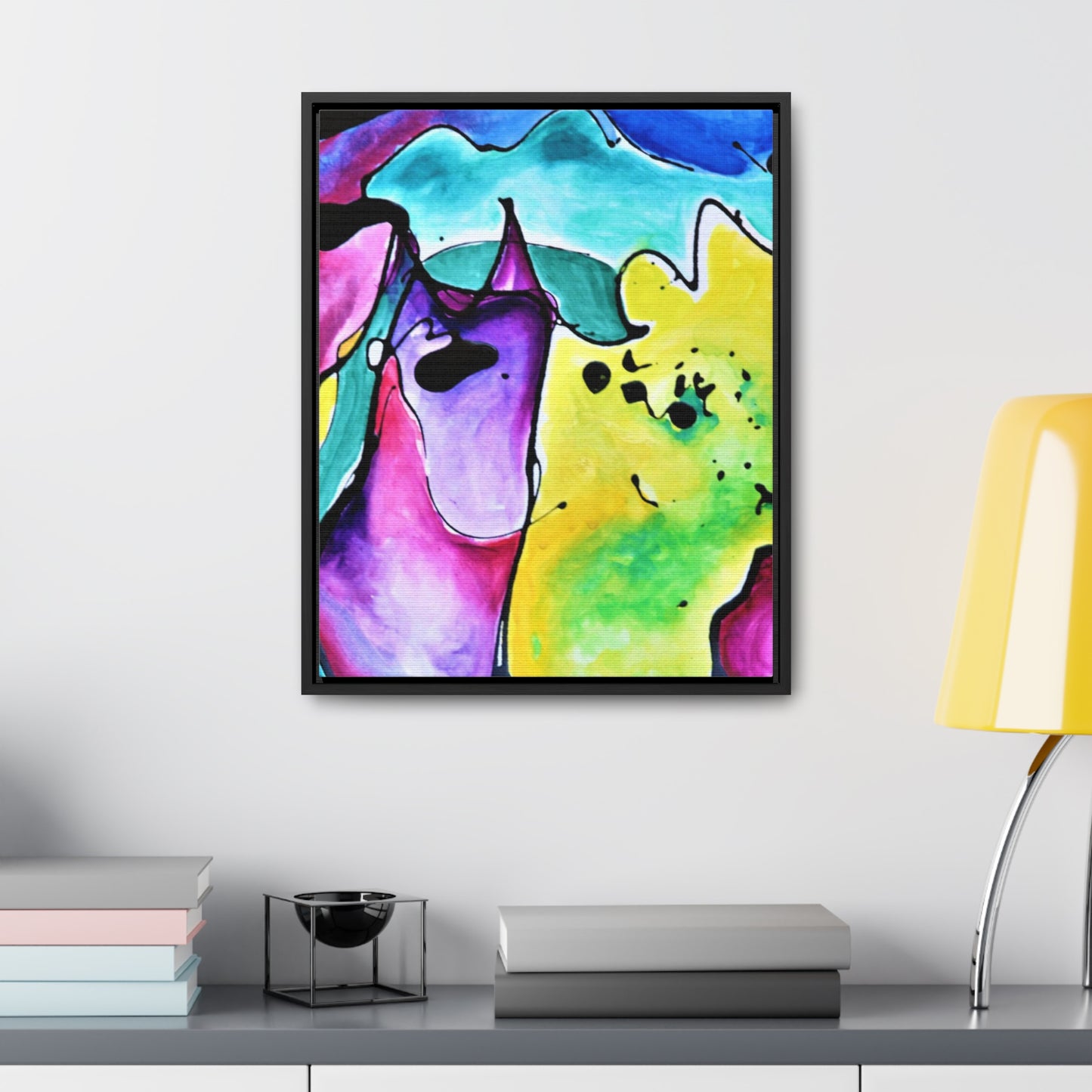 Cat Dog Gallery Canvas Wraps, Vertical Frame