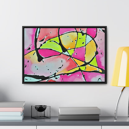 Pink Mouse Gallery Canvas Wraps Horizontal Frame 24″ x 16″ Black 1.25"