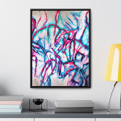 Pink Jellyfish Gallery Canvas Wraps, Vertical Frame