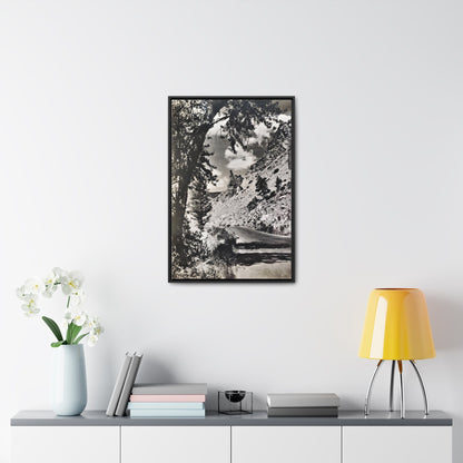 Eagles Nest Rock Yellowstone Gallery Canvas Wraps Vertical Frame 20″ x 30″ 1.25" Black