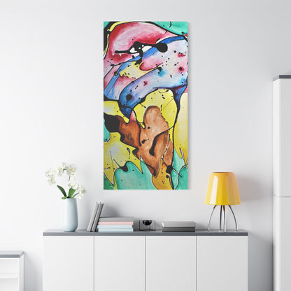 3rd Eye Sundae Satin Canvas Stretched - Kia Day Design