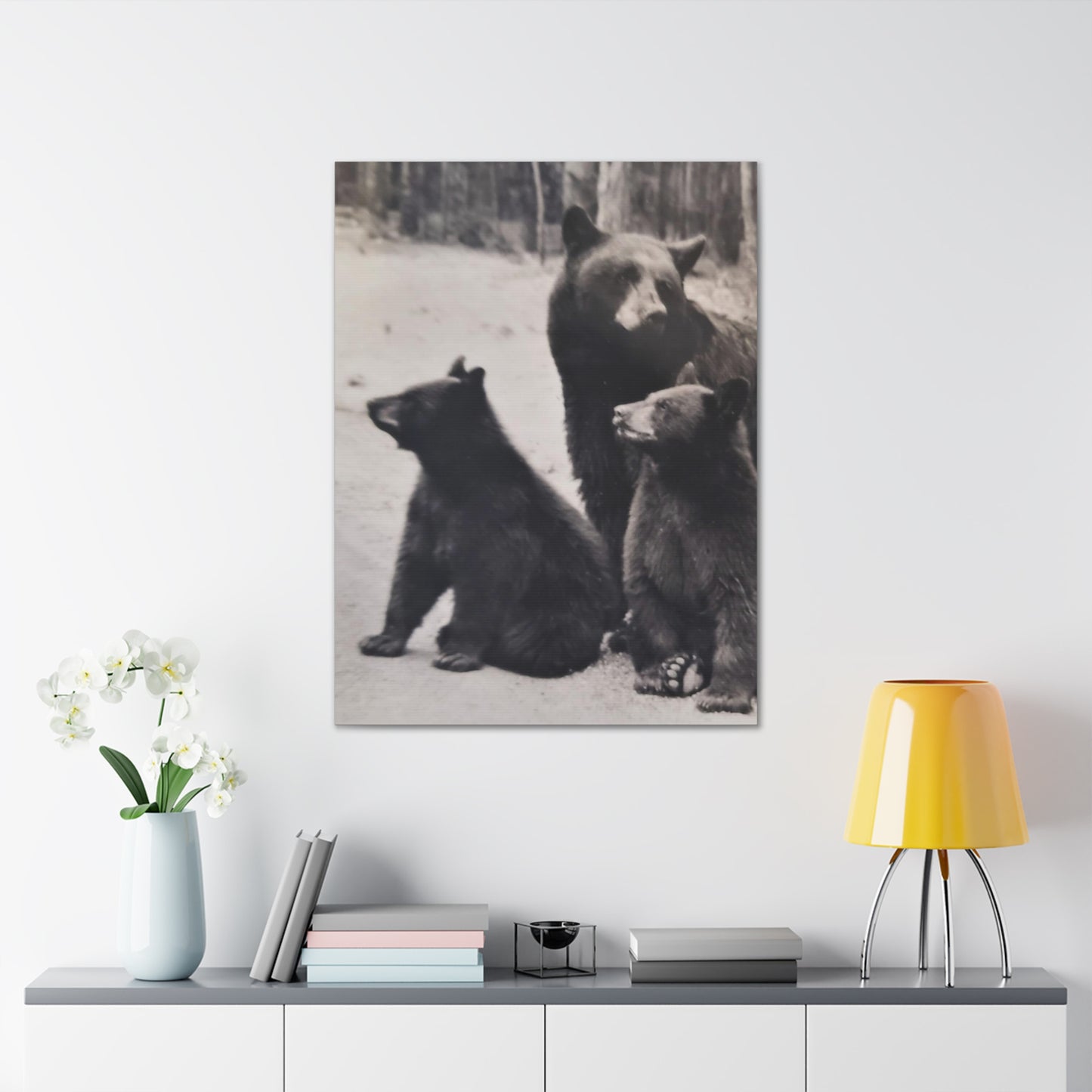 Yellowstone Black Bears Canvas Gallery Wraps