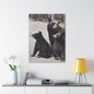 Yellowstone Black Bears Canvas Gallery Wraps 30″ x 40″ 1.25"